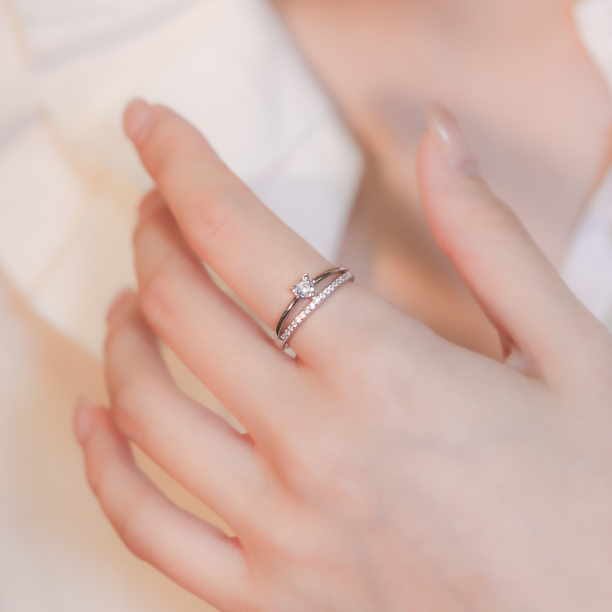 | 925 Silver | Same Mind Double Ring | RI0693 |