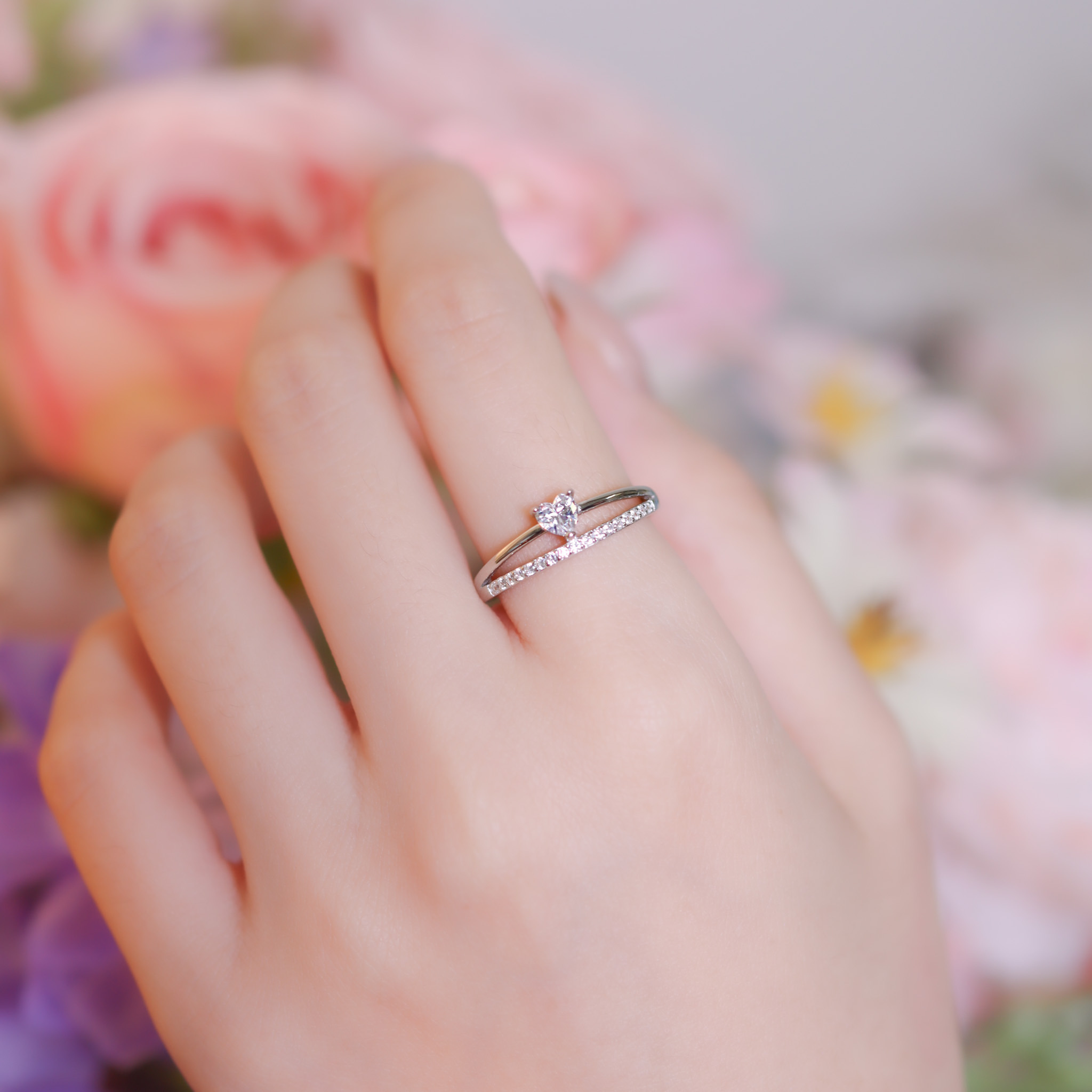 | 925 Silver | Same Mind Double Ring | RI0693 |