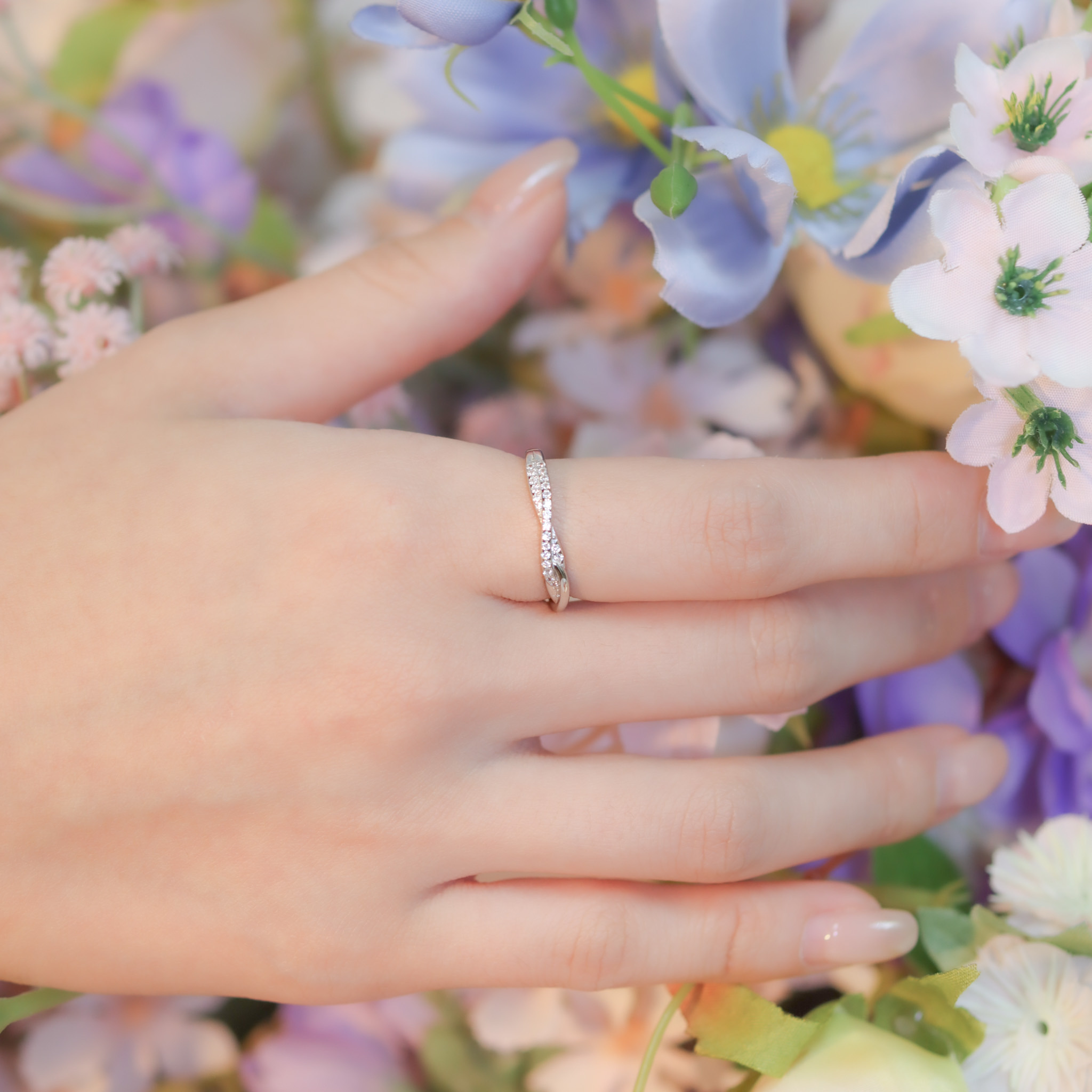 | 925 Silver | Long Hug Ring | RI0694 |