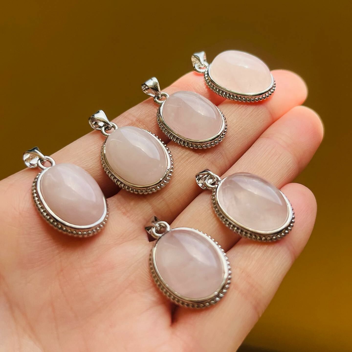 [原石] 粉晶 項鍊吊墜