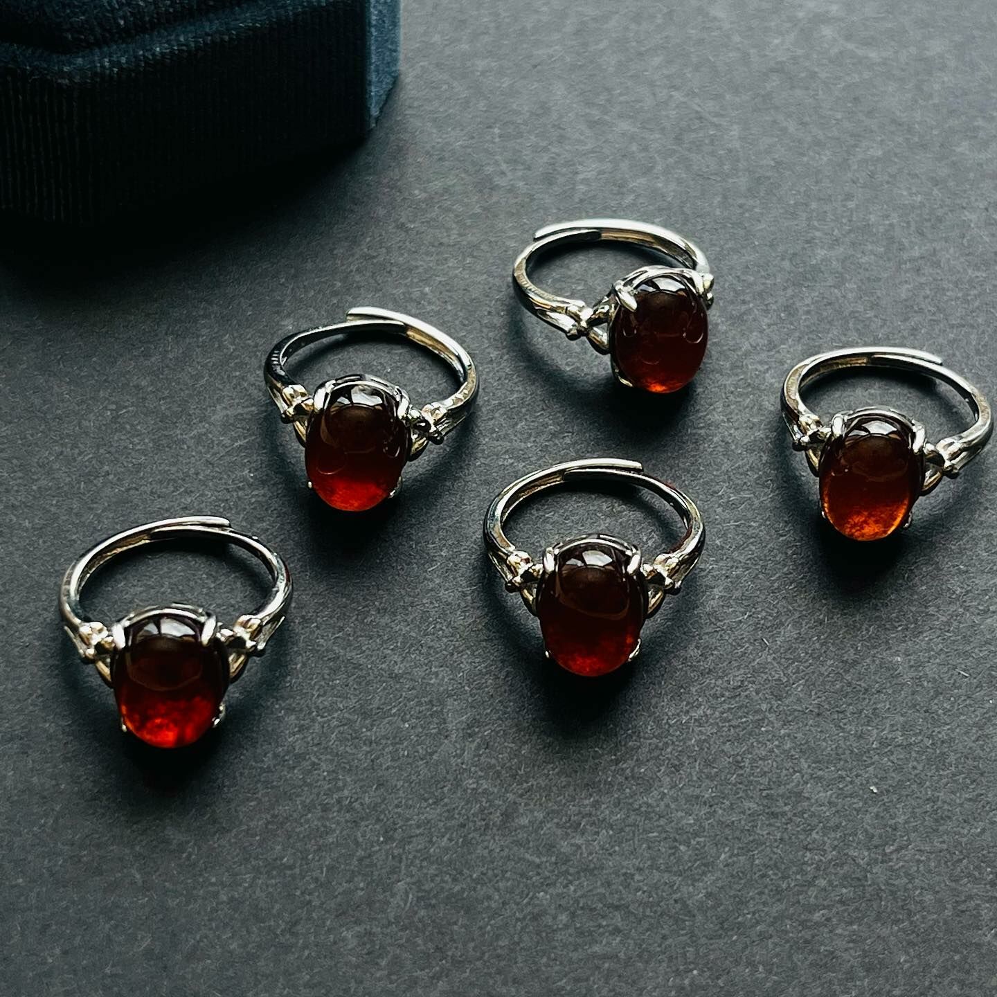 [原石] 芬達石榴石 / 鈣鋁榴石 水晶戒指