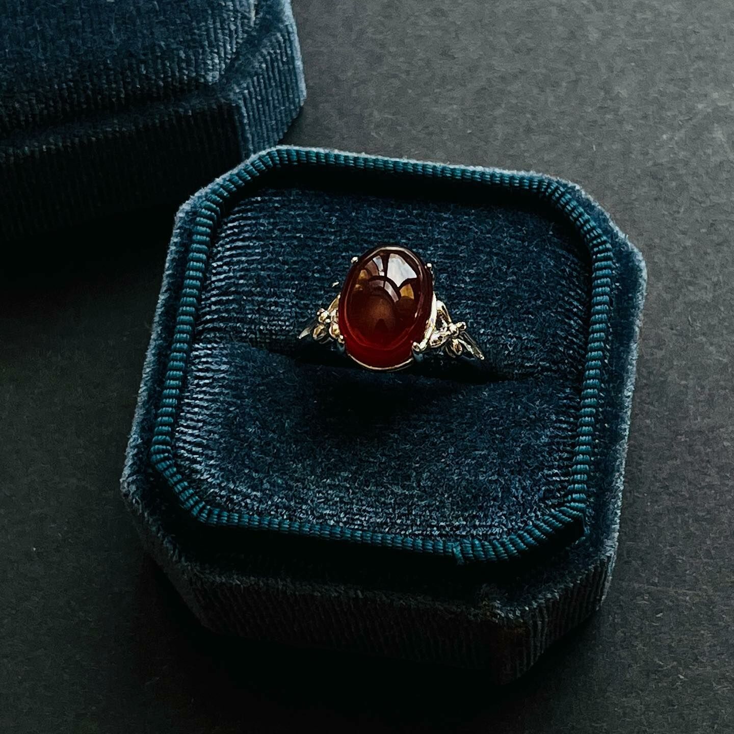 [原石] 芬達石榴石 / 鈣鋁榴石 水晶戒指