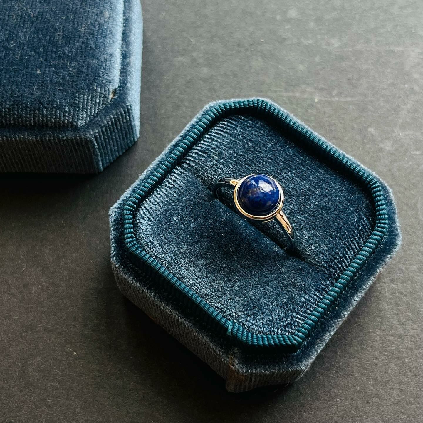 [原石] 青金石 水晶戒指