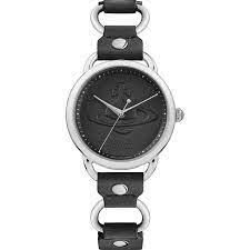 VV163BKSL Vivienne Westwood 34mm 黑色皮革錶帶 女裝 手錶 (香港行貨)
