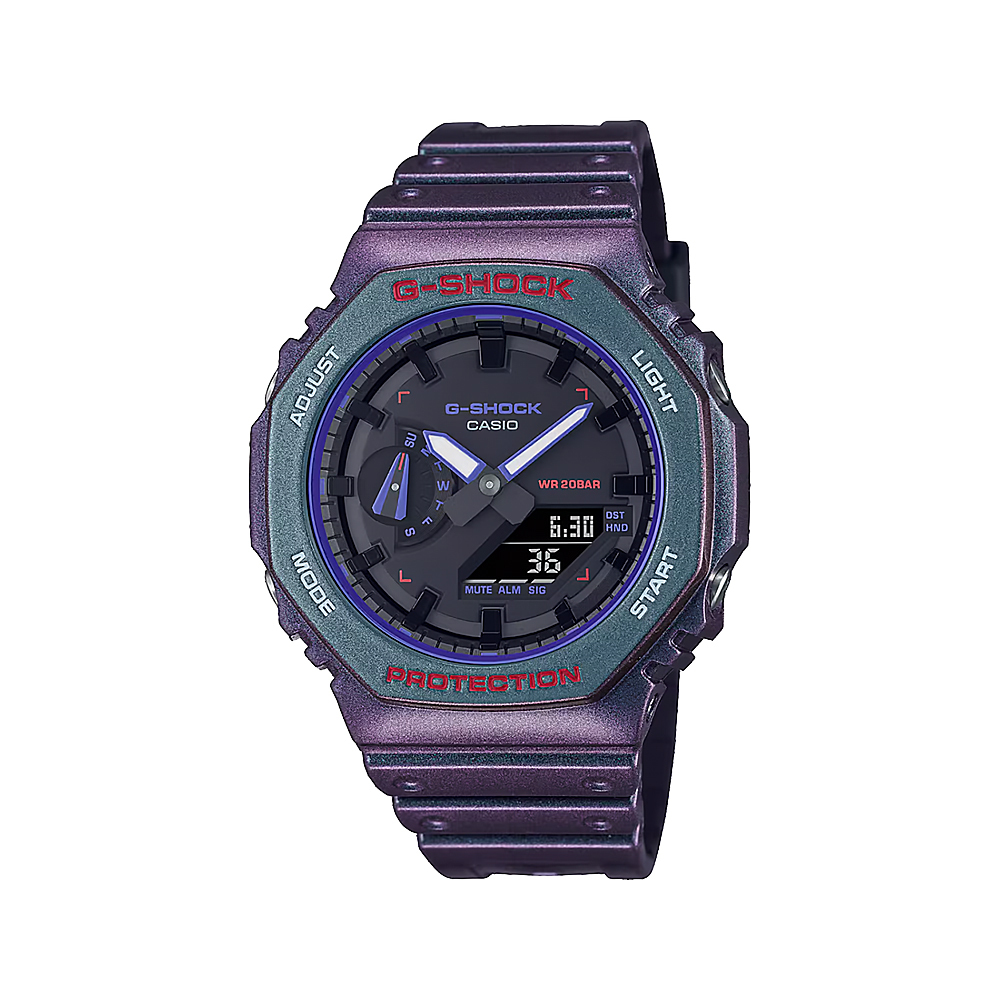 【CASIO 卡西歐】 GShock GA-2100AH-6A 農家橡樹 電競 世界時間 炫彩偏光烤漆 手錶
