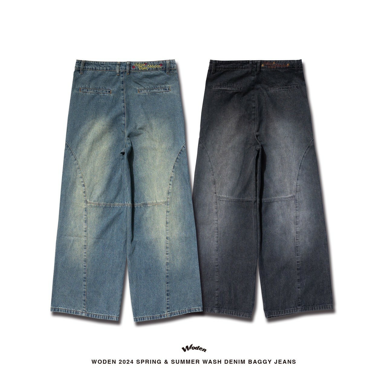 WODEN 2024 Spring & Summer 048 Wash Denim Baggy Jeans