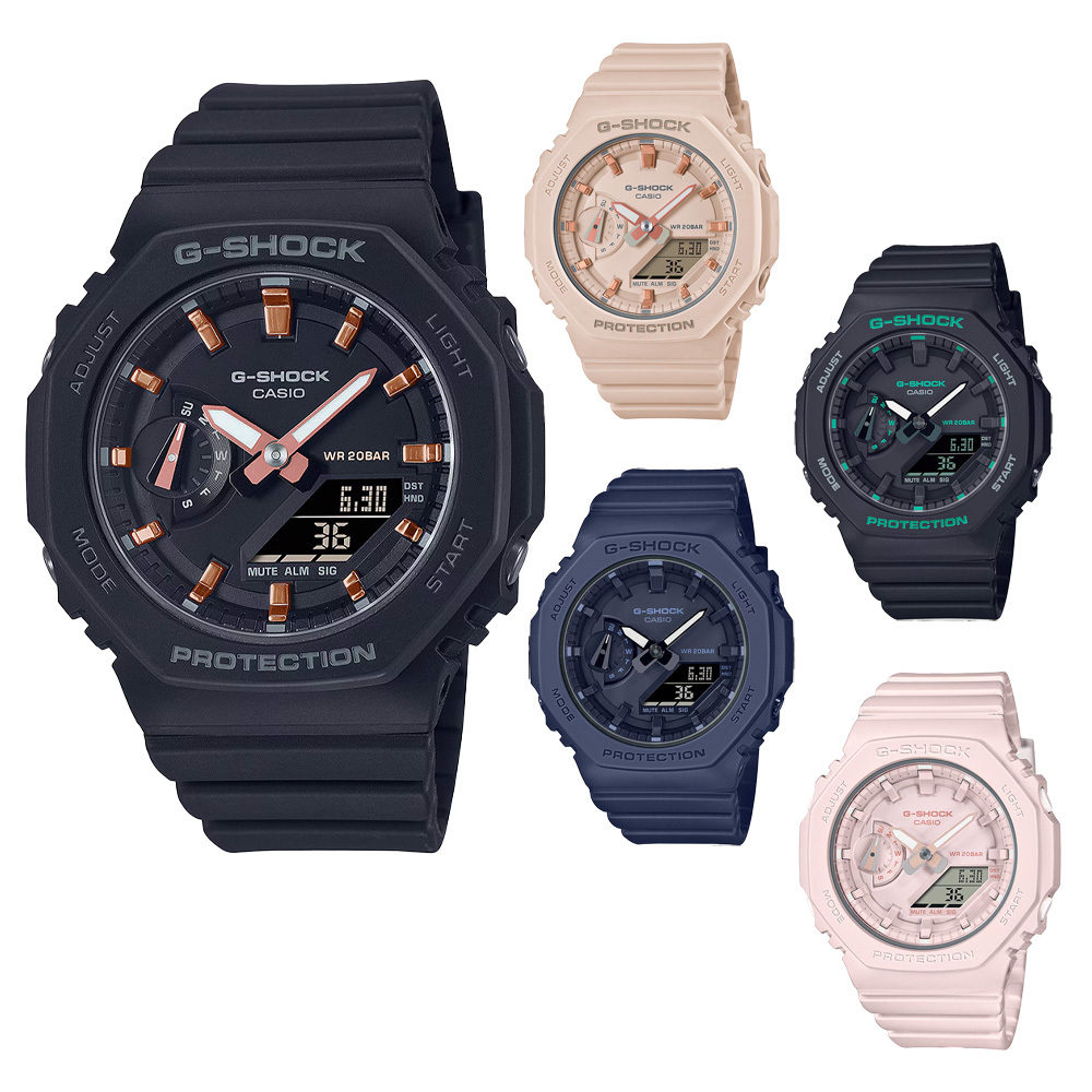 【CASIO 卡西歐】G-SHOCK GMA-S2100農家橡樹  農家橡樹八角雙顯錶 卡西歐農家橡樹