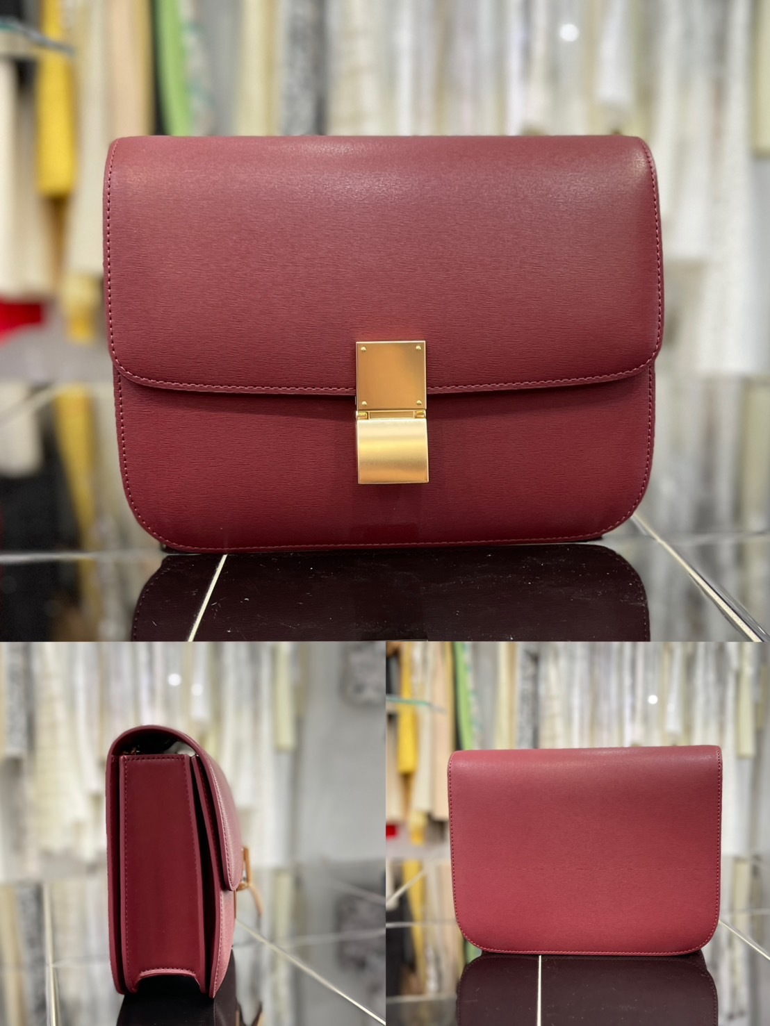 牛皮豆腐包(平滑面/手掌紋)(焦糖/酒紅/黑)