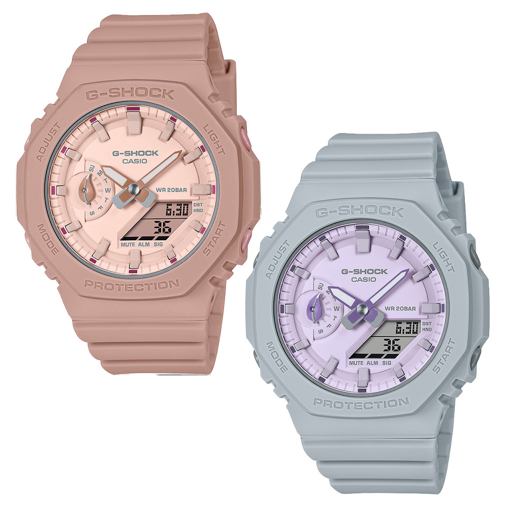 【CASIO 卡西歐】 GShock GMA-S2100NC 農家橡樹 雙顯 耐衝擊 羅勒葉指針 運動 手錶