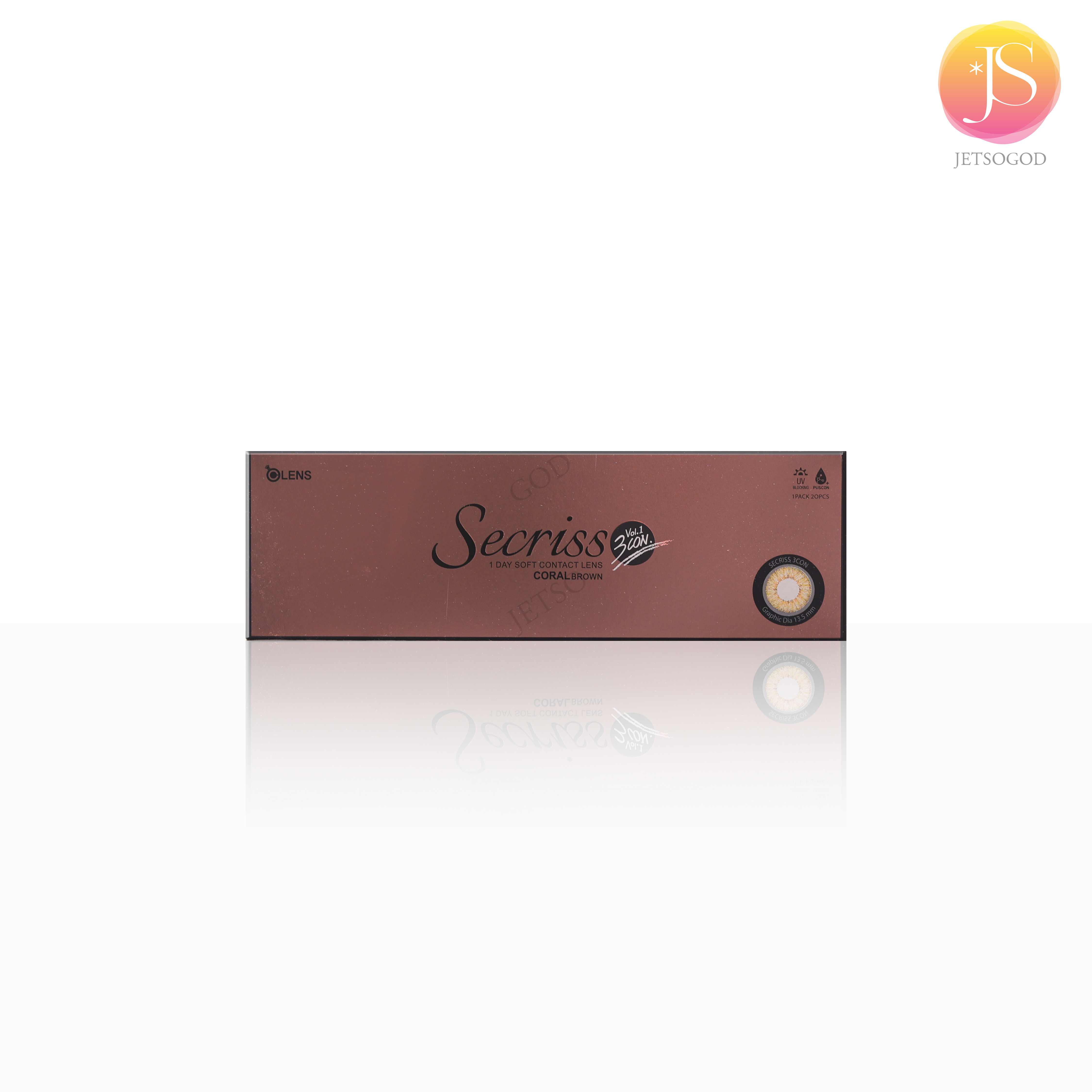(減價)OLENS Secriss Coral 1 Day (Brown)(20片)(已停產)