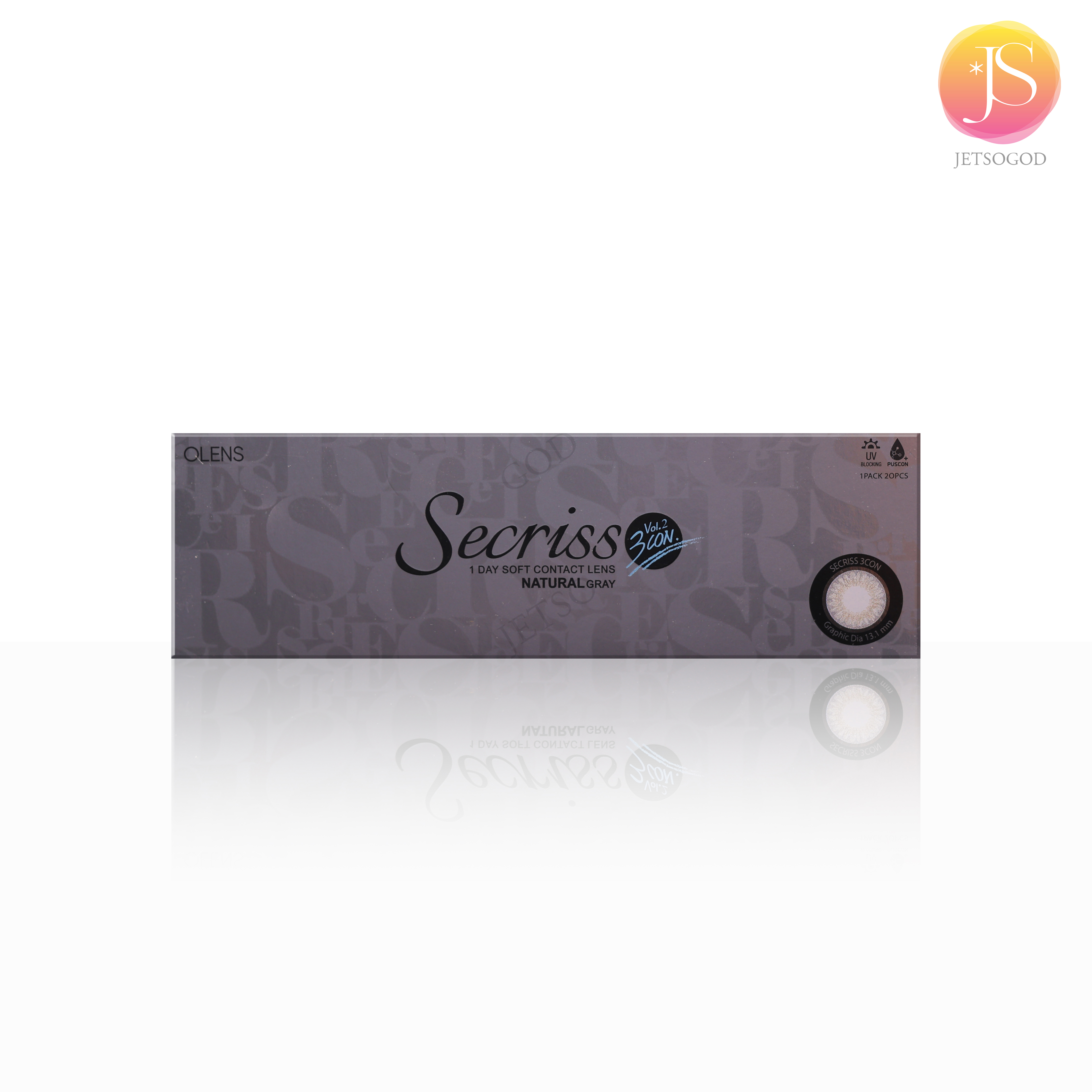 (減價)OLENS Secriss 1 Day (Natural Gray)(20片)(已停產)