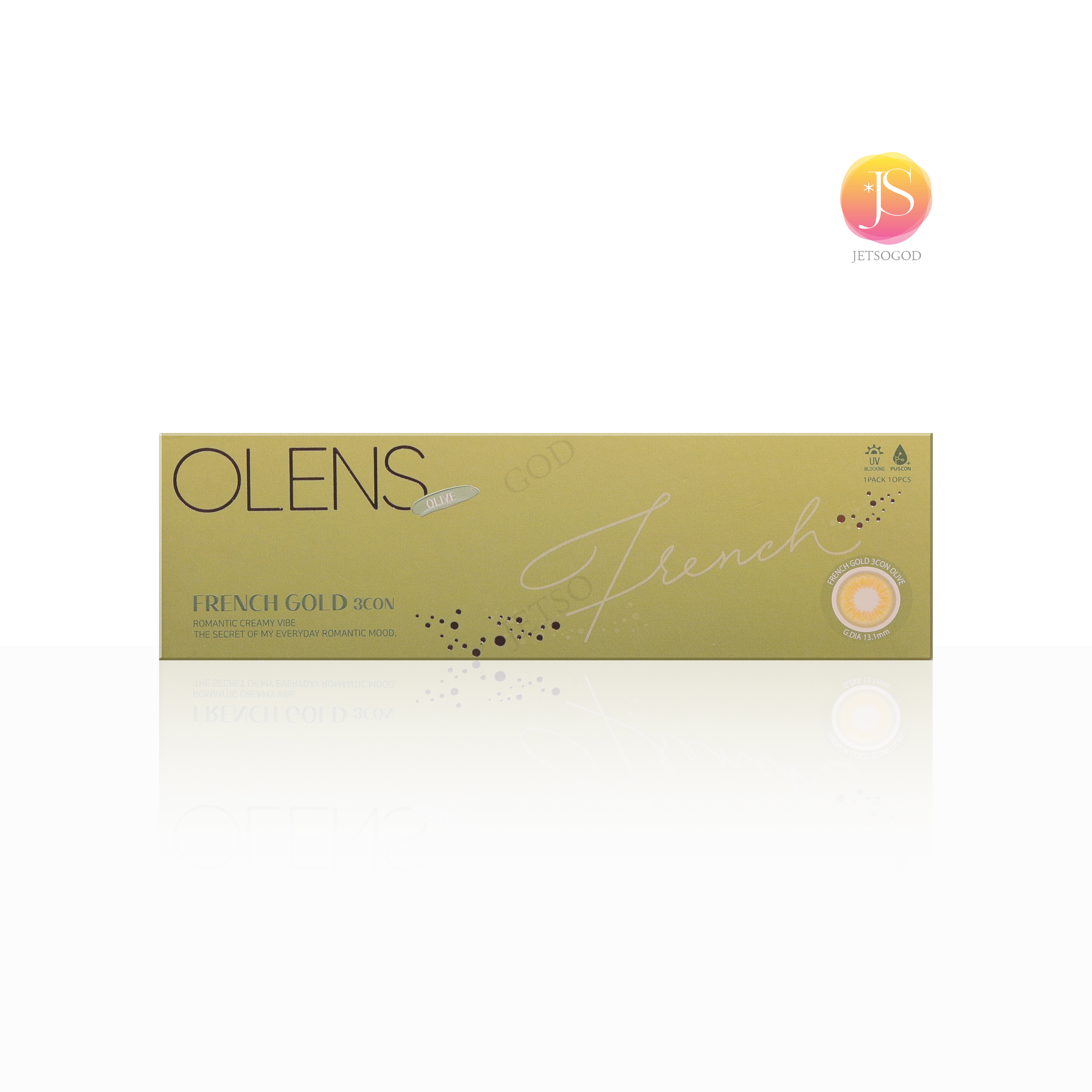 (減價) OLENS French Gold 3CON 1 Day (Olive)(10片)