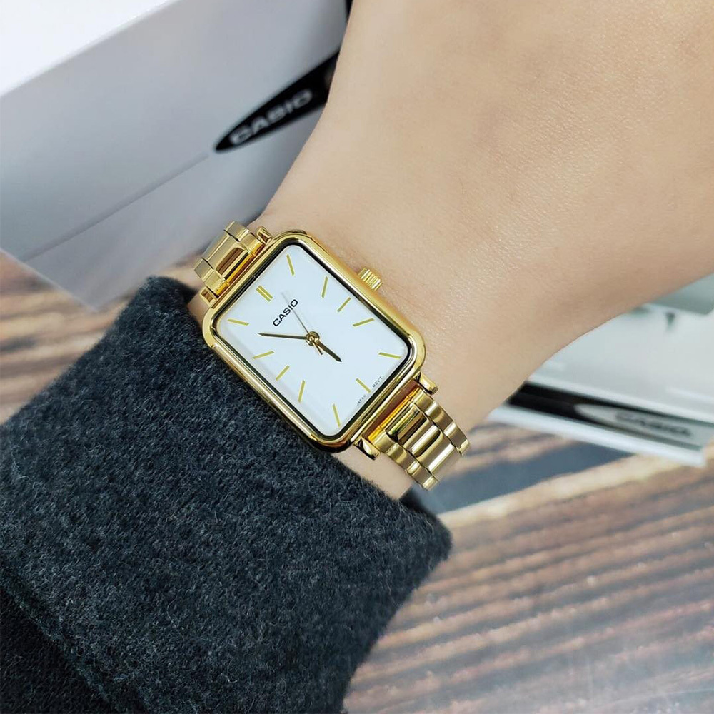 【CASIO 卡西歐】 LTP-V009G-7E 經典 復古 高貴 金色 電子錶