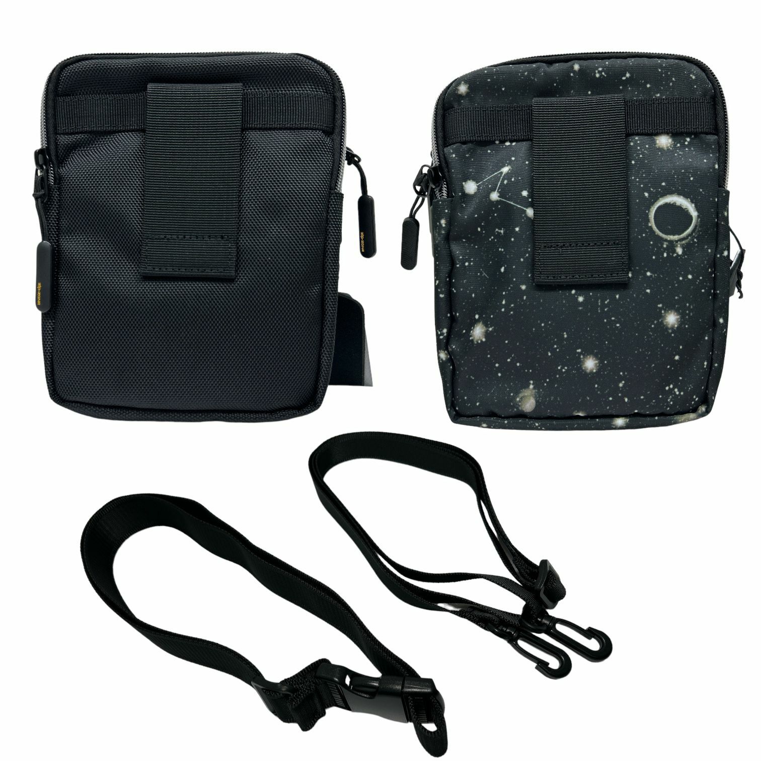 Zip-ZONE 袋 耐磨尼龍布料 4隔拉鏈位 連兩條帶 可斜孭同腰包兩用 ZIP2B-6A