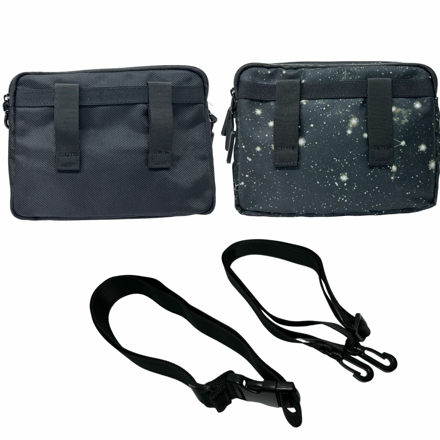 Zip-ZONE 袋 耐磨尼龍布料 4隔拉鏈位 連兩條帶 斜孭款 ZIP2B-6C