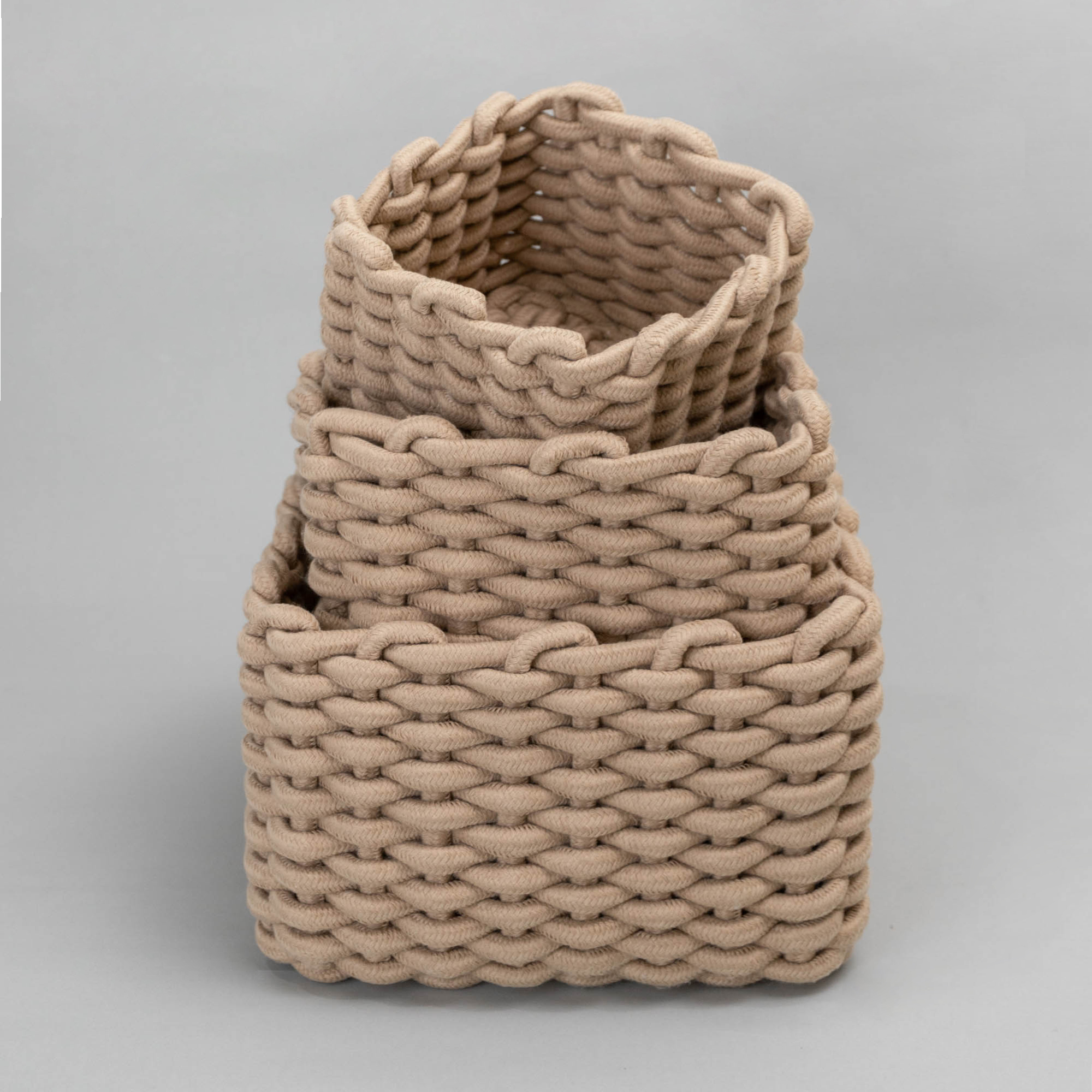 編織收納籃/玩具收納(卡其) - LeapSelect