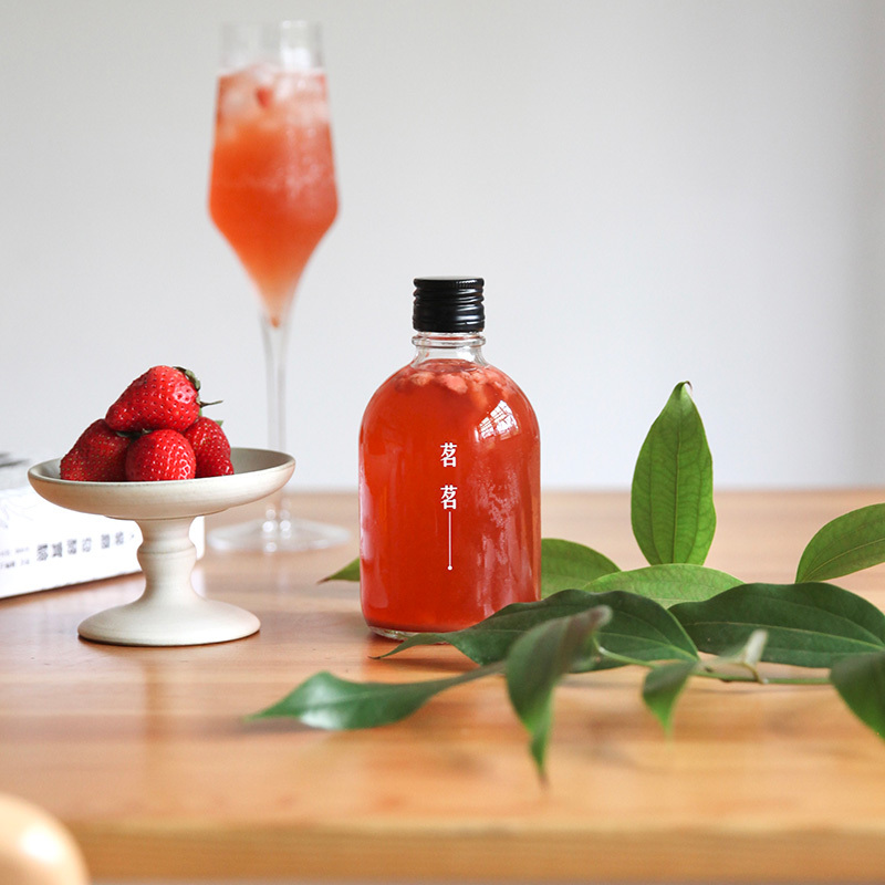 茗茗康普茶香檳｜草莓森肉桂