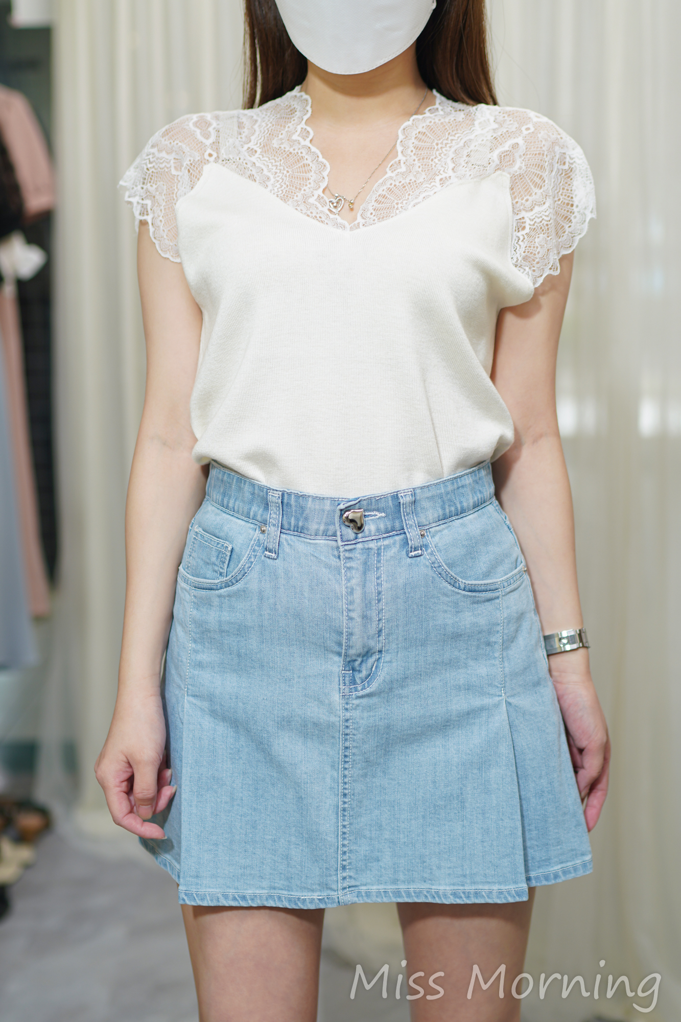 Lace肩款上衣(14026)