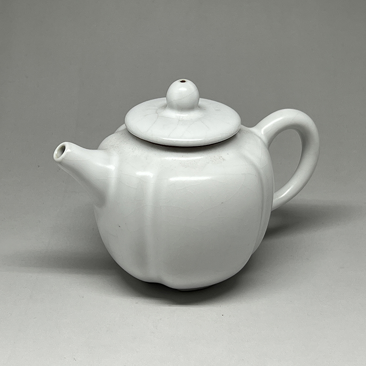 茶香自在】汝窯白菊瓣小茶壺