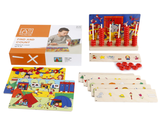 FIND AND COUNT|找一找，數一數|提高數學符號的識別能力、精細動作