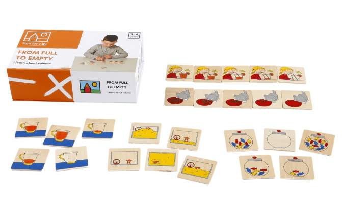 適合3Y+排序-由滿到無|能夠理解滿、空、較多、較少的概念|