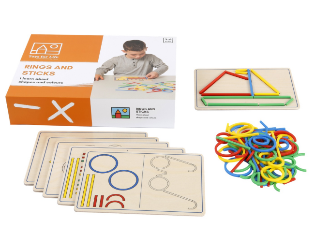 適合3Y+棒環創意拼圖|激發創造力|