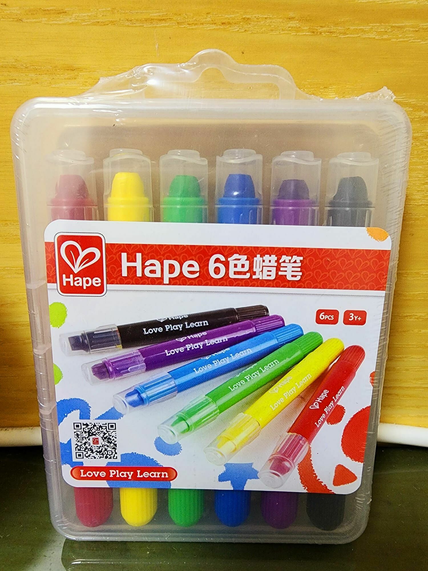 適合2.5Y+Hape 6色蠟筆