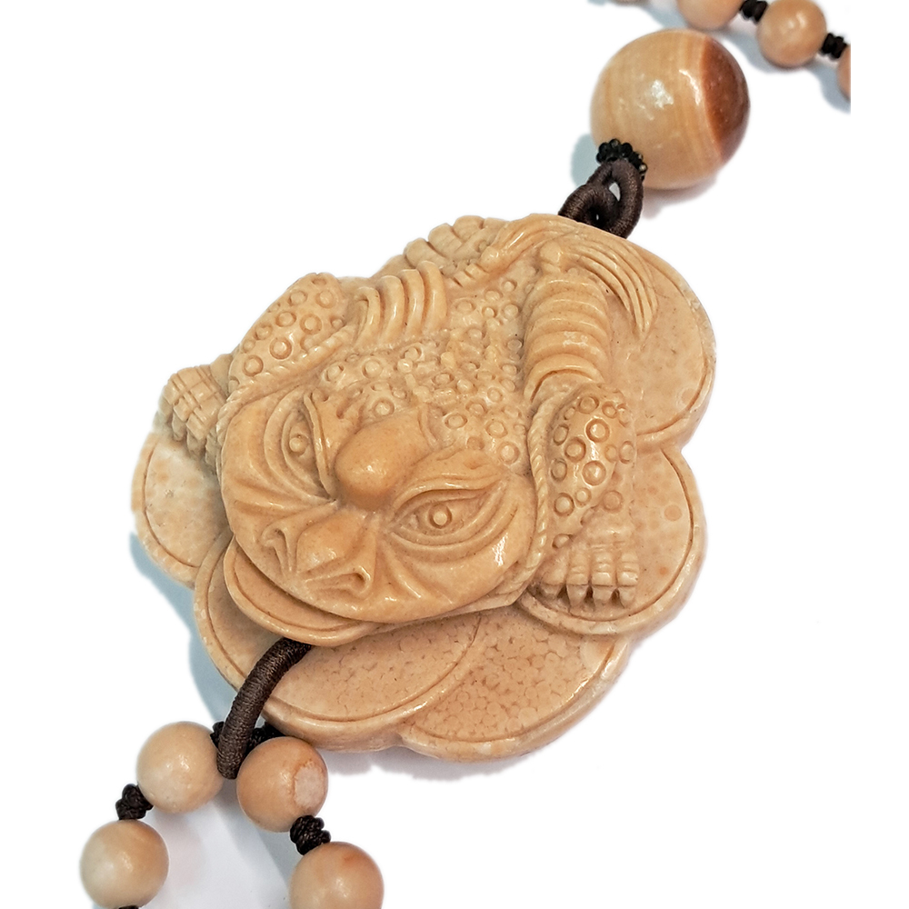 招財蟾蜍龍宮舍利巧雕項鍊A36【十方】131756