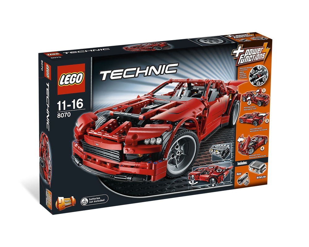 [飛米樂高積木專賣店] LEGO 8070 Technic-紅色跑車