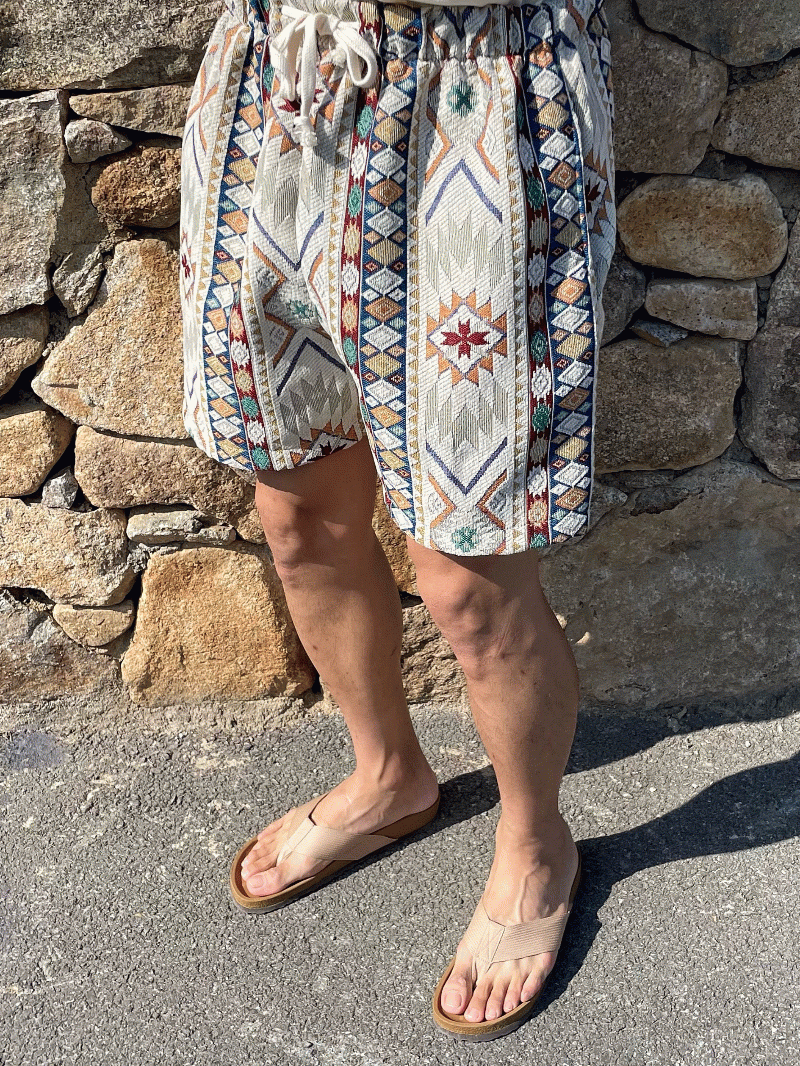 納瓦荷圖案民族風短褲