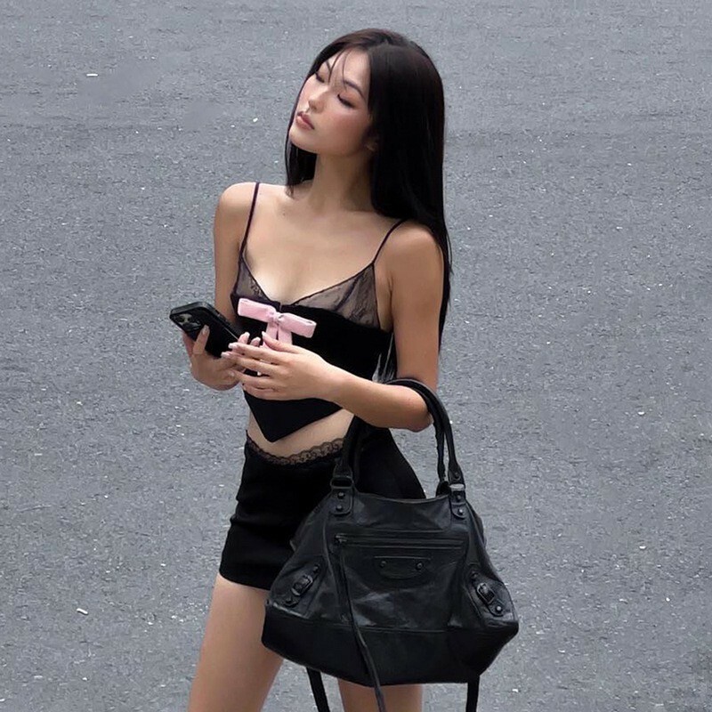 蝴蝶結蕾絲套裝