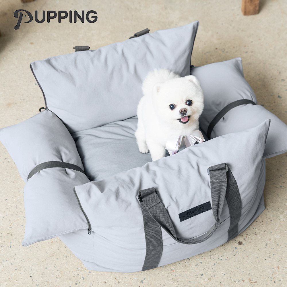 【PUPPING】韓國寵物車載窩 - 灰色