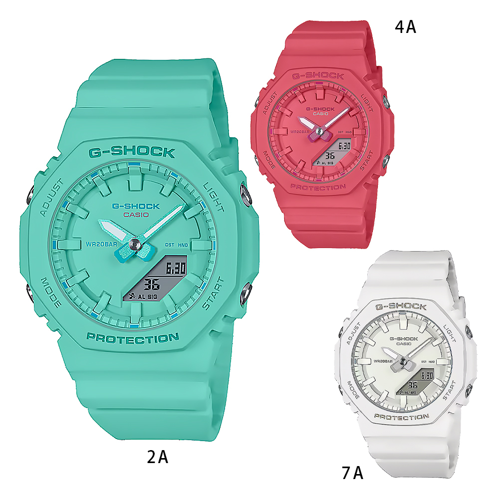 【CASIO 卡西歐】 G-SHOCK GMA-P2100 農家橡樹 輕薄 耐衝擊 雙顯 夜光 亮色 手錶 40mm