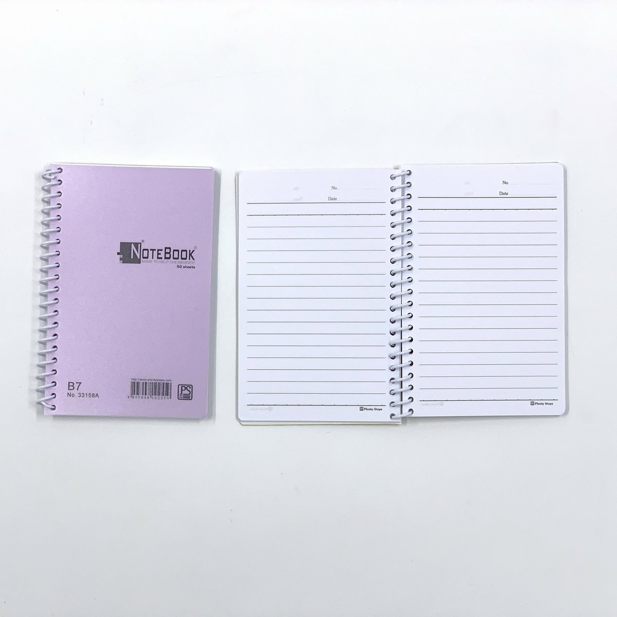 #33158A B7 螺旋圈裝膠面筆記簿(側圈) - 1本 ※封面顏色隨機發貨※