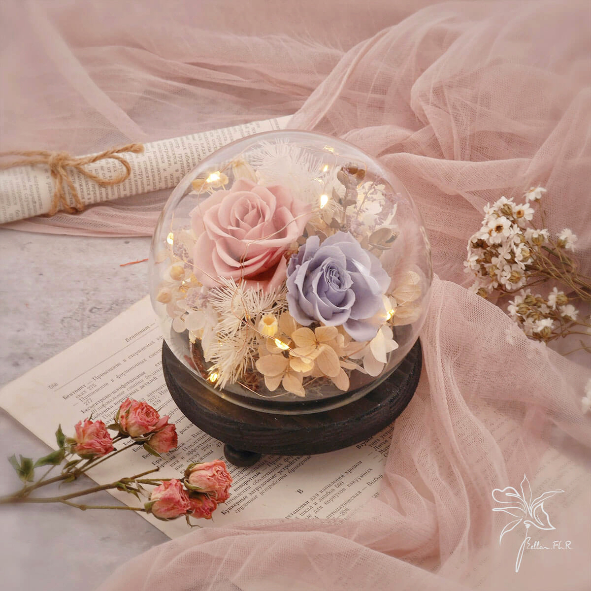 【細水長流的愛情】圓球玻璃花盅-小