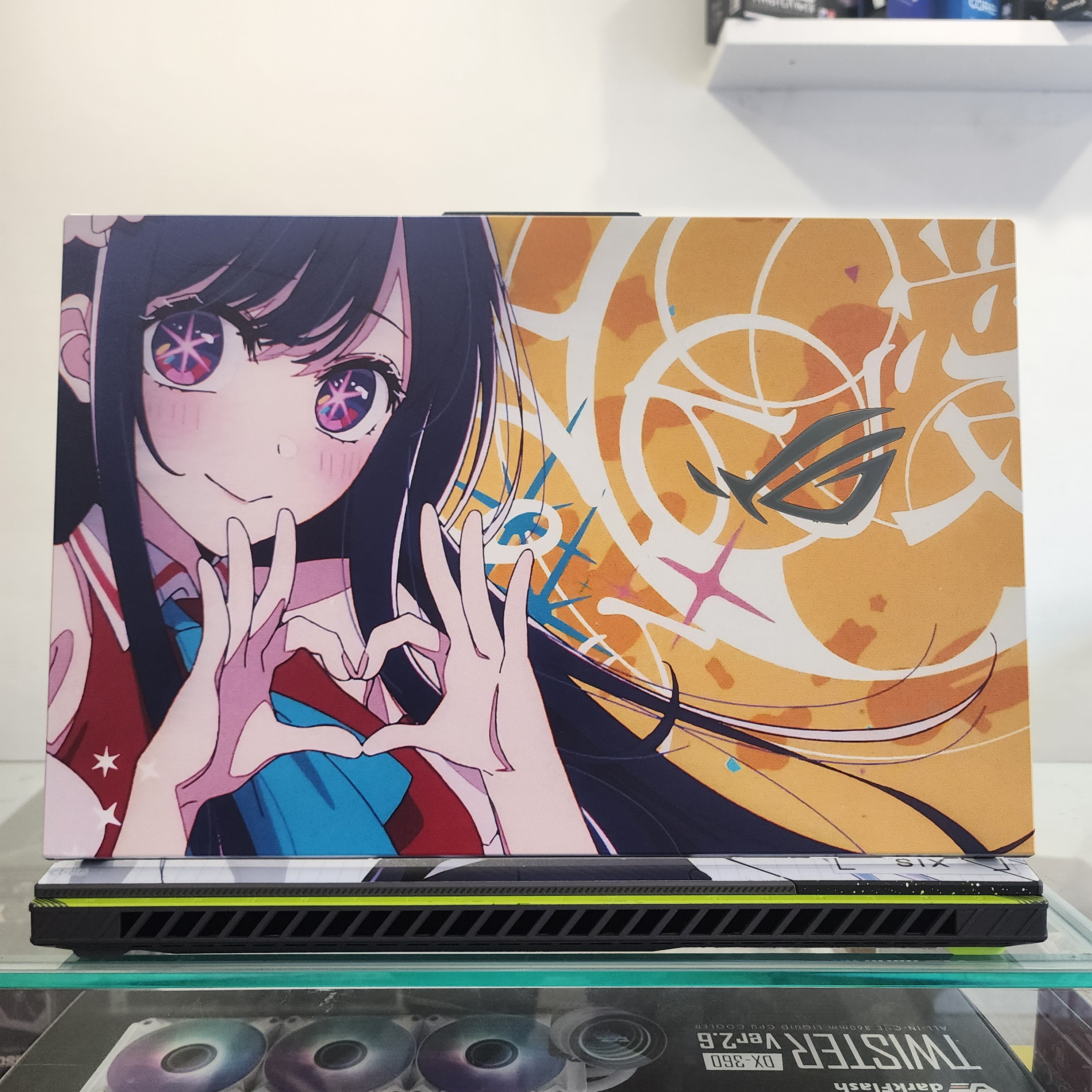 筆電A蓋客製化噴圖