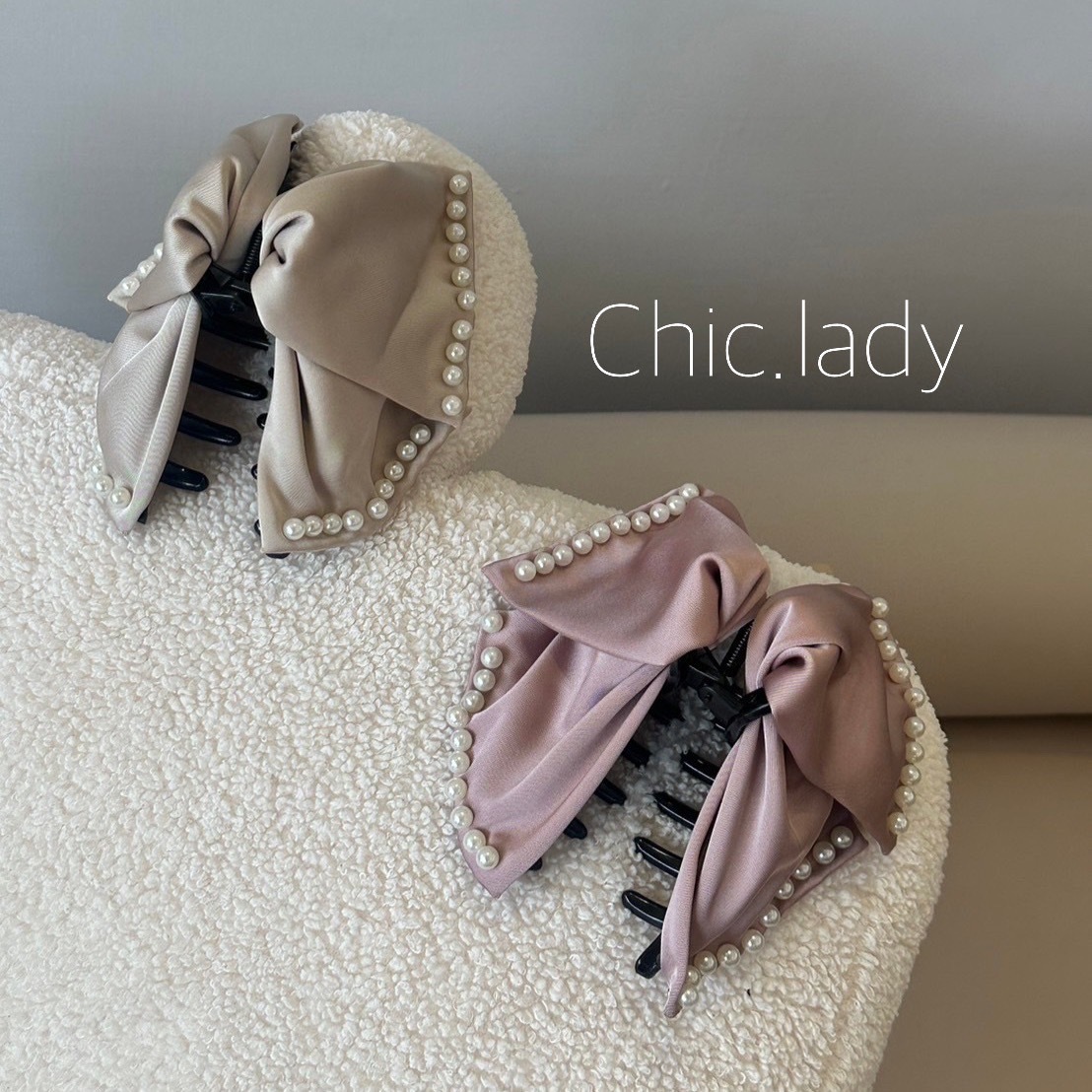 氣質必備珍珠蝴蝶結