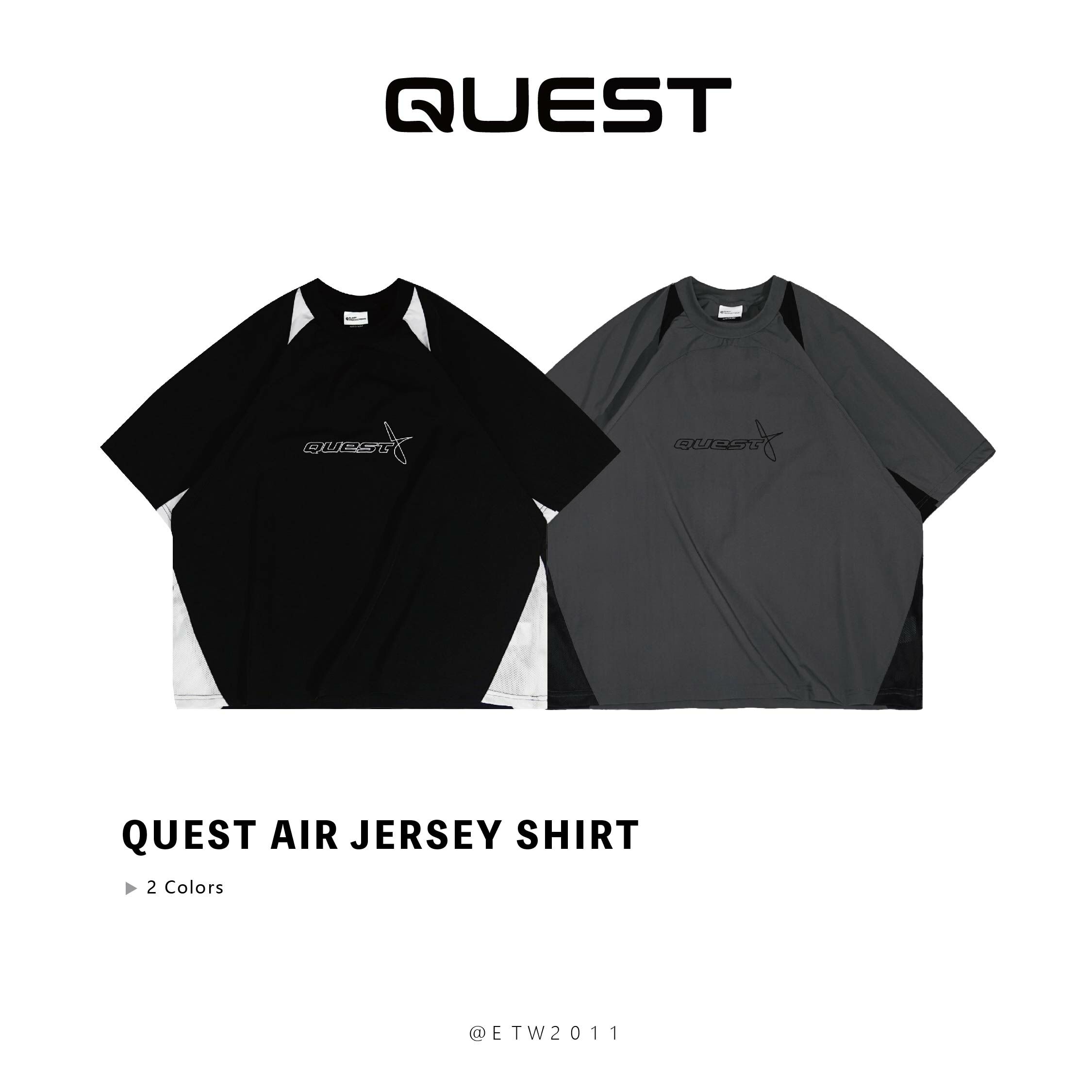 ☆ETW☆【EASY TO WEAR】QUEST AIR JERSEY SHIRT 機能 球衣 透氣