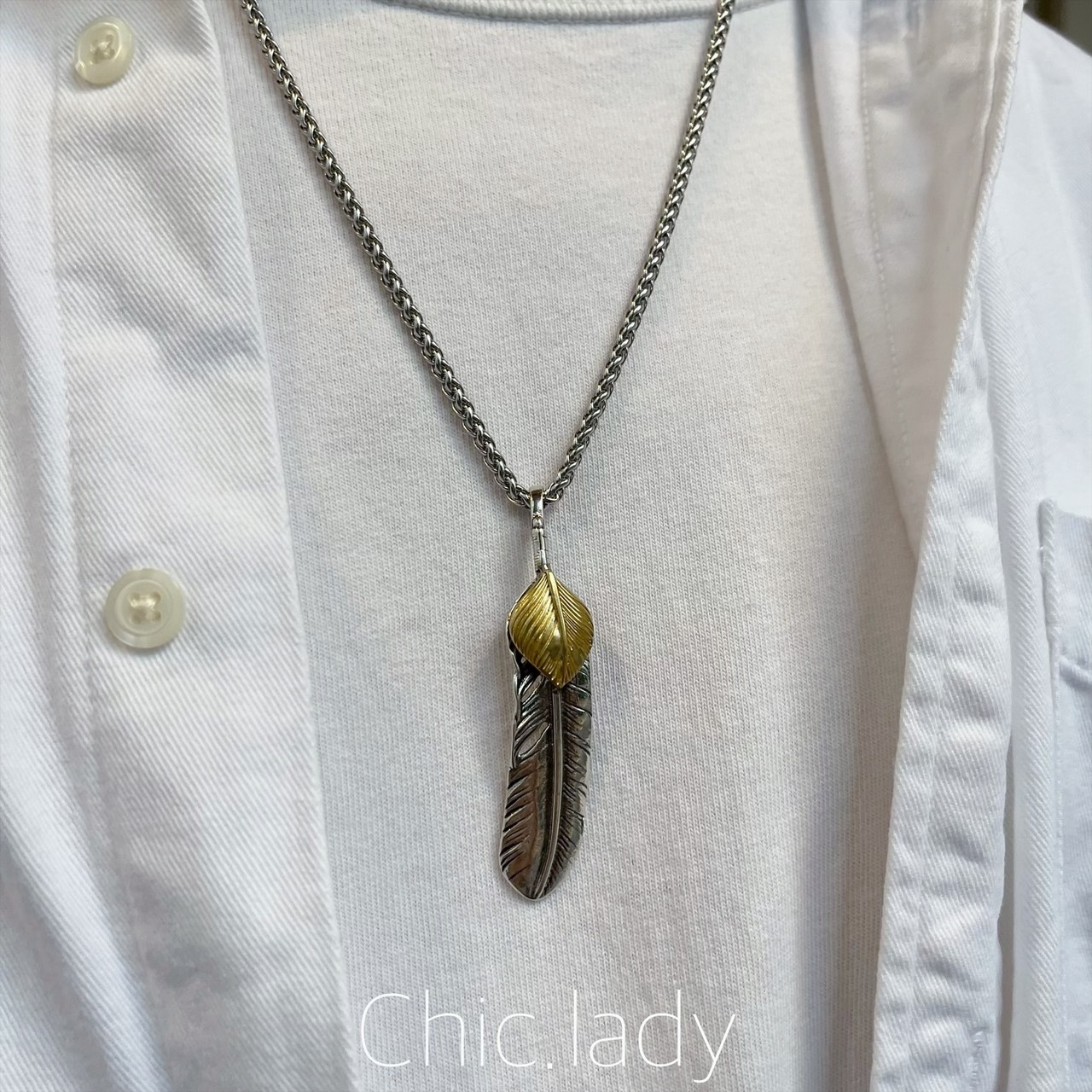 Necklace ｜復古羽毛項鍊