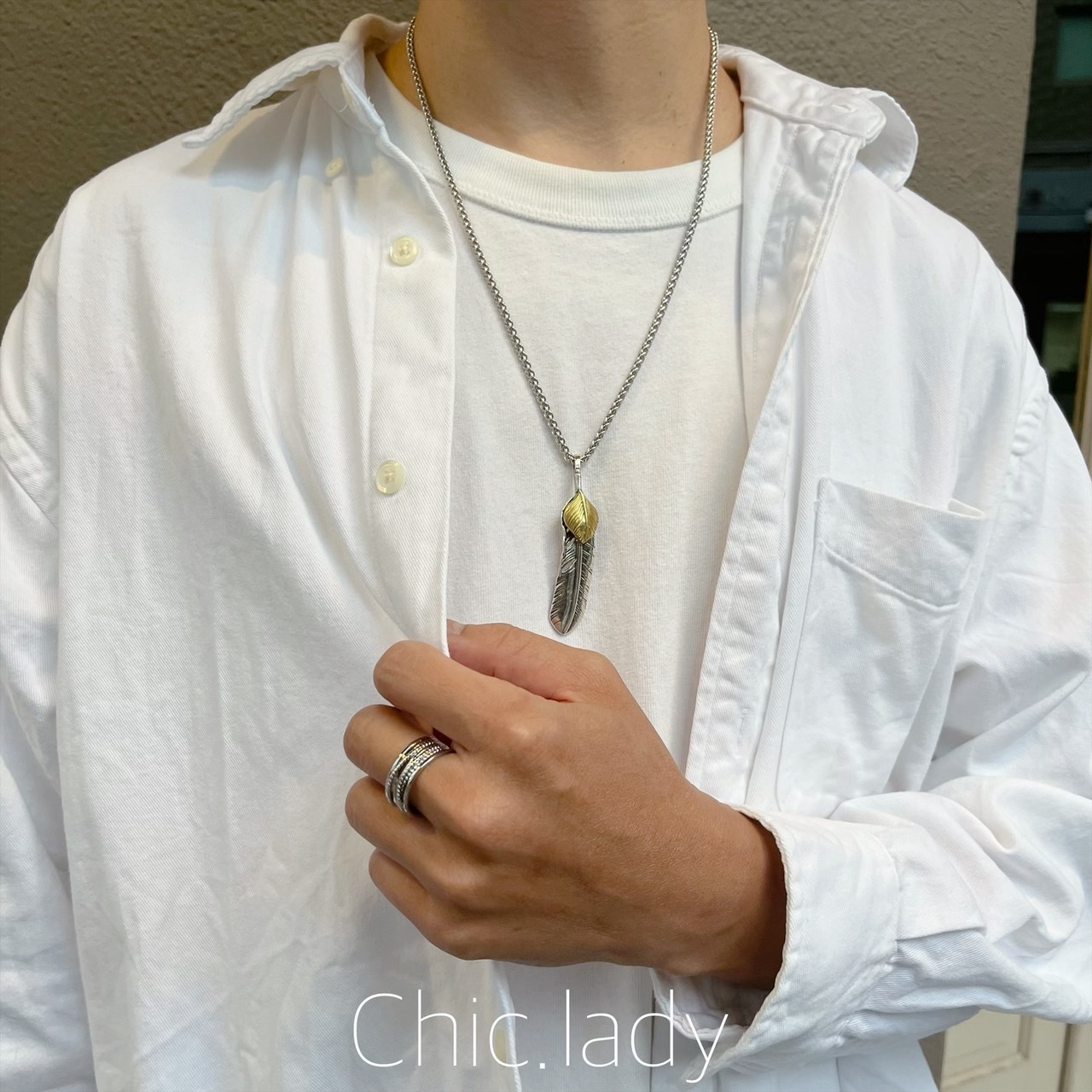 Necklace ｜復古羽毛項鍊