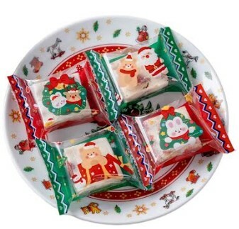 [ 包裝材料 ]  封口袋-歡慶耶誔(混裝) ( 7X10cm) 原裝100入/包