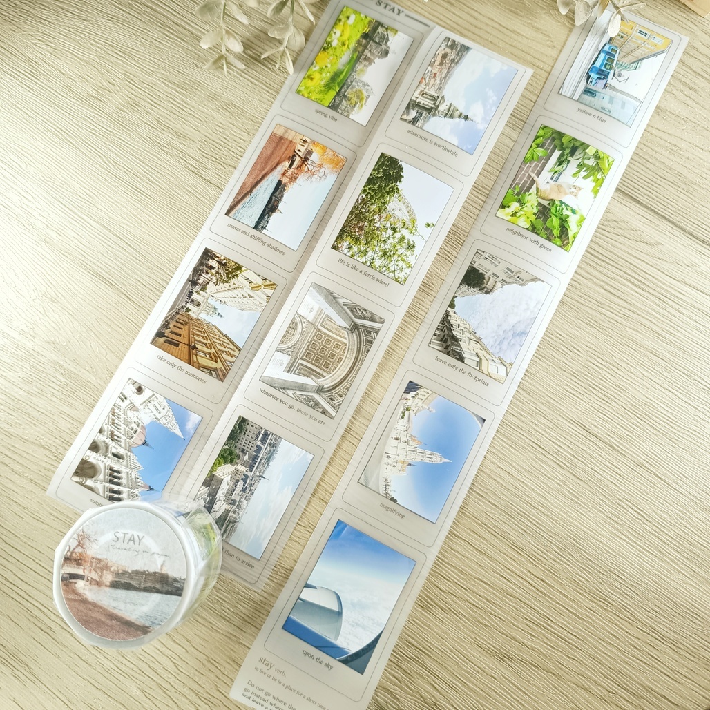 紙上旅行．STAY 5cm霧面PET膠帶 <整捲/分裝>