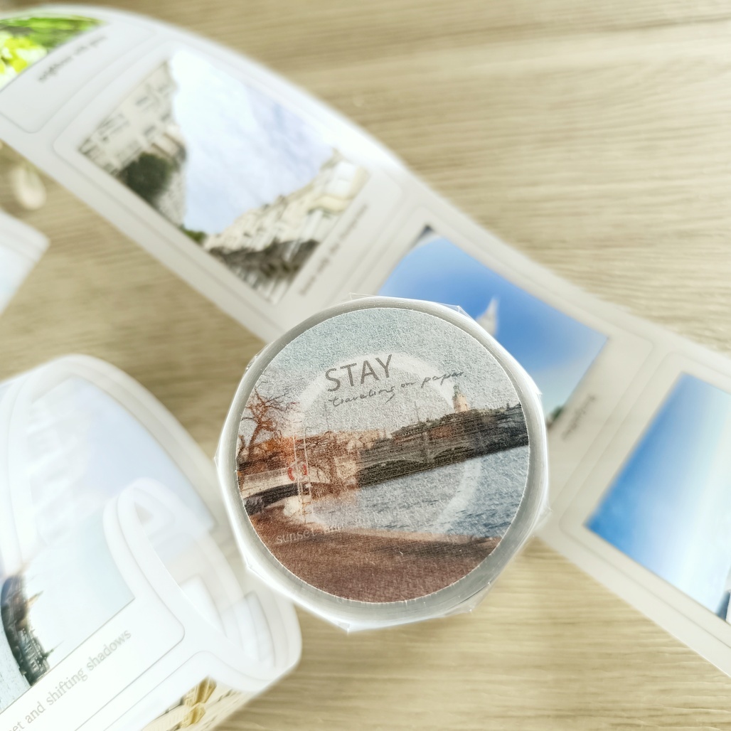 紙上旅行．STAY 5cm霧面PET膠帶 <整捲/分裝>