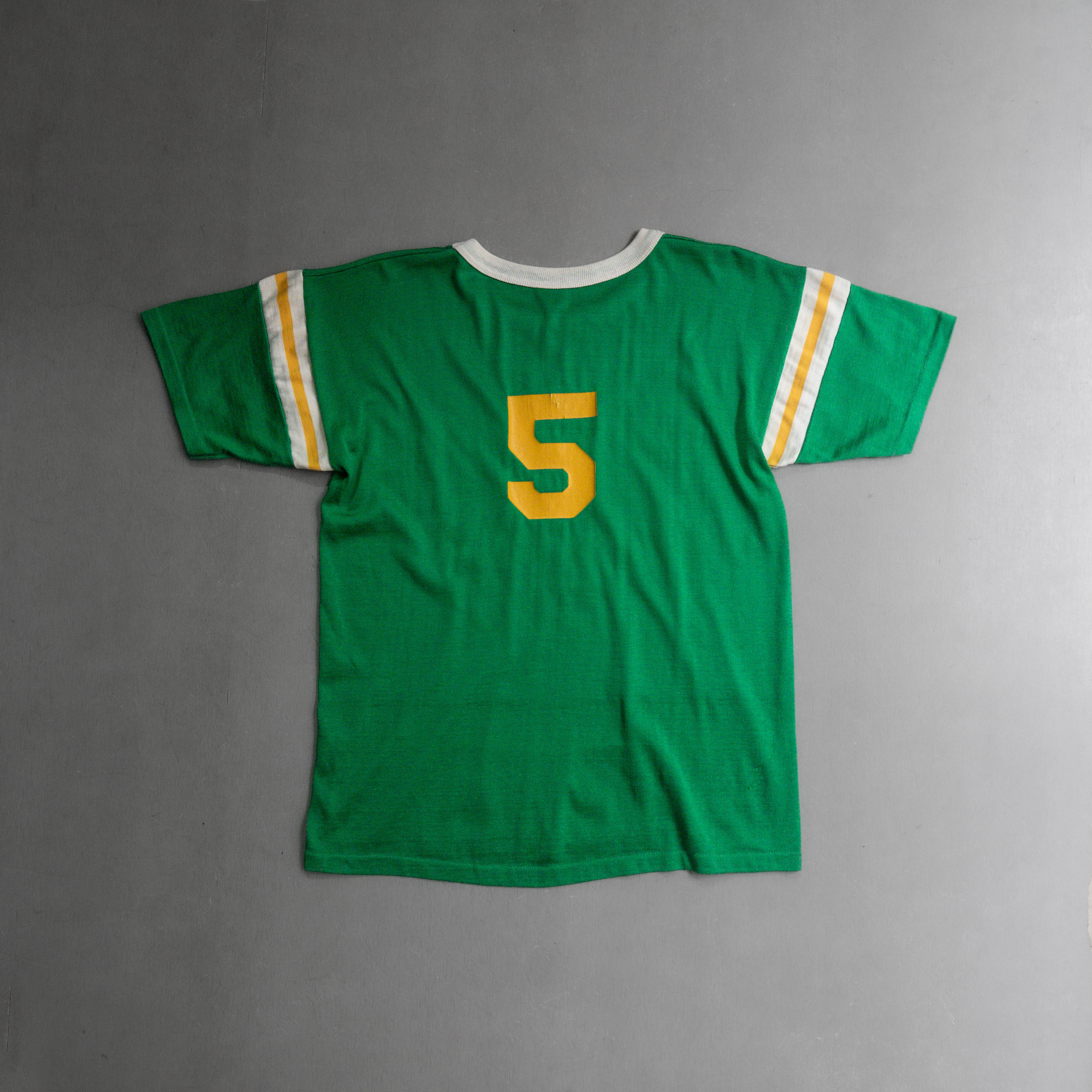 60S MASON ATHLETIC TEE 美國製 綠色 嫘縈 滾邊 美式足球 背號 短袖 T恤