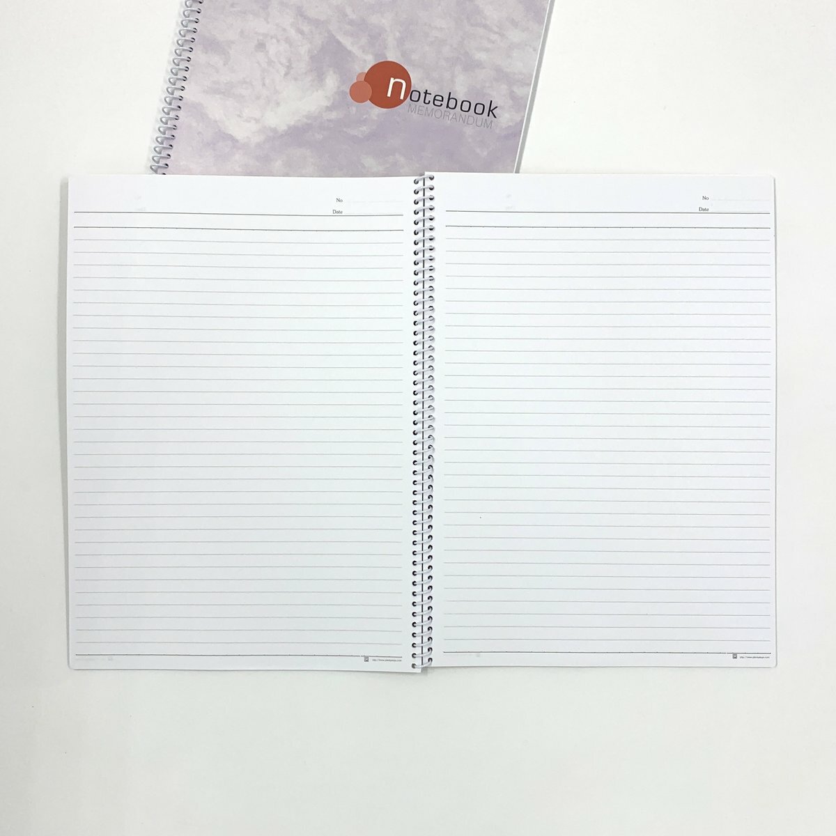 #30058 A4 螺旋圈裝膠面筆記簿(40張) - 1本 ※封面顏色隨機發貨※