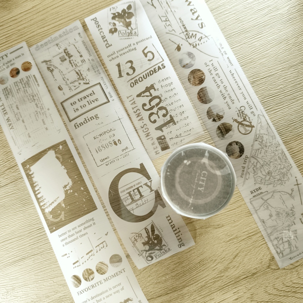 紙上旅行．CITY 5cm霧面PET膠帶 <整捲/分裝>