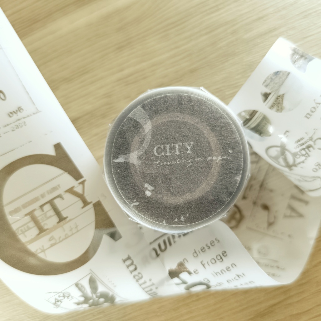 紙上旅行．CITY 5cm霧面PET膠帶 <整捲/分裝>