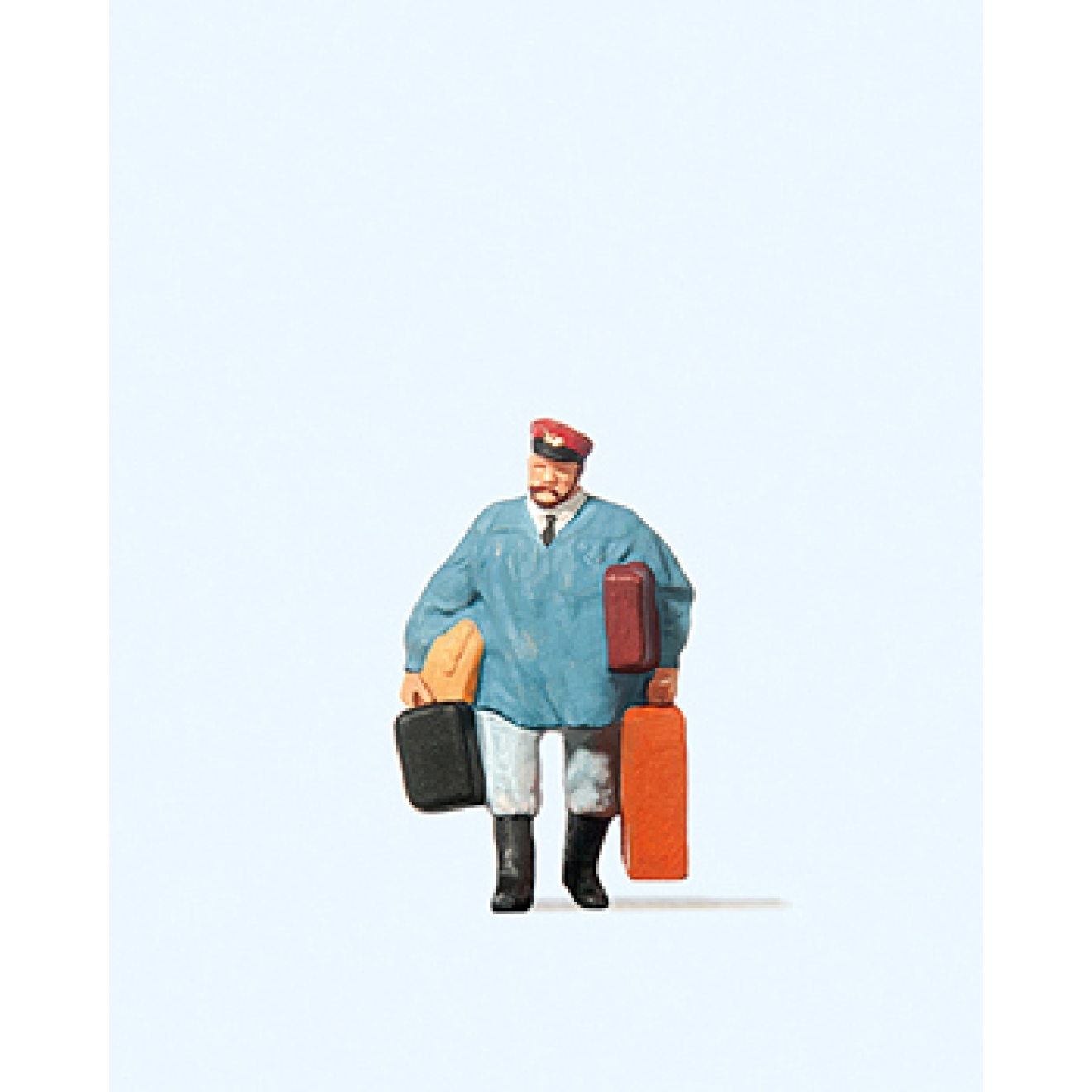 Preiser 28013 HO規 拿行李的人