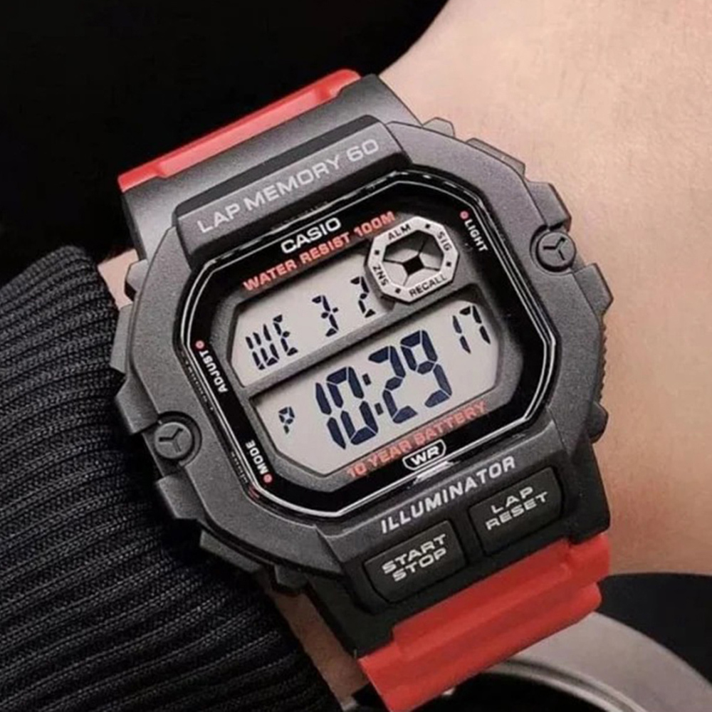 【CASIO 卡西歐】 WS-1400H 復古風造型 數位 休閒 運動 慢跑 跑步 計時 電子錶