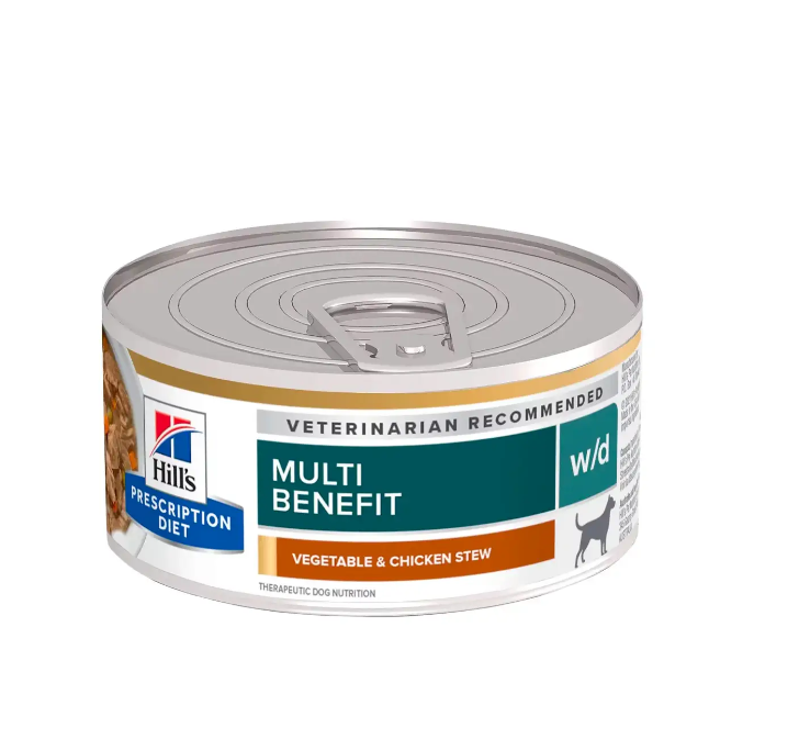 希爾思處方食品 - W/D 犬用多重管理配方罐頭 (雞肉燉蔬菜味) 5.5oz  (24cans/tray) 10128